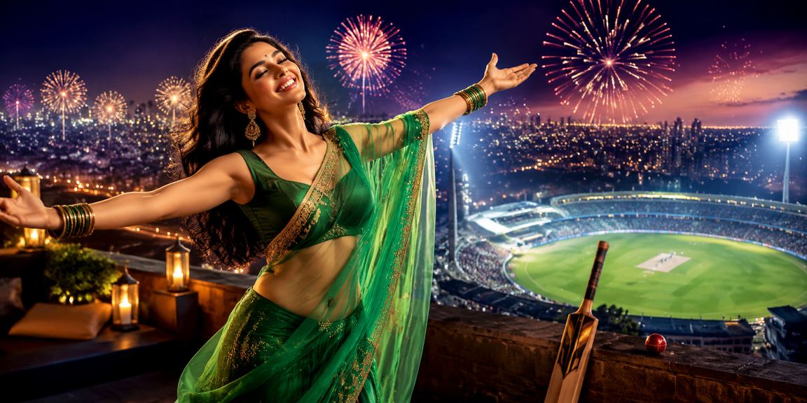 Crowd watching live IPL cricket betting event in Pune